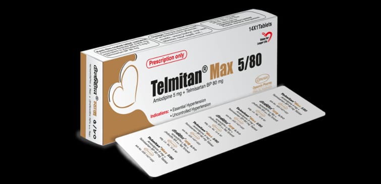 Tablet Telmitan Max 5/80mg (14pcs)